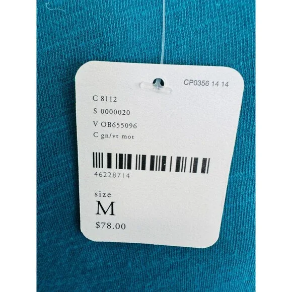 Free People Wm M Take Me Away Twofer Blue Embroidered Lace Long Sleeve NEW W/TAG - Picture 8 of 8